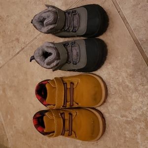 Grananimals Boys Winter Boots Size 5 Two Pairs